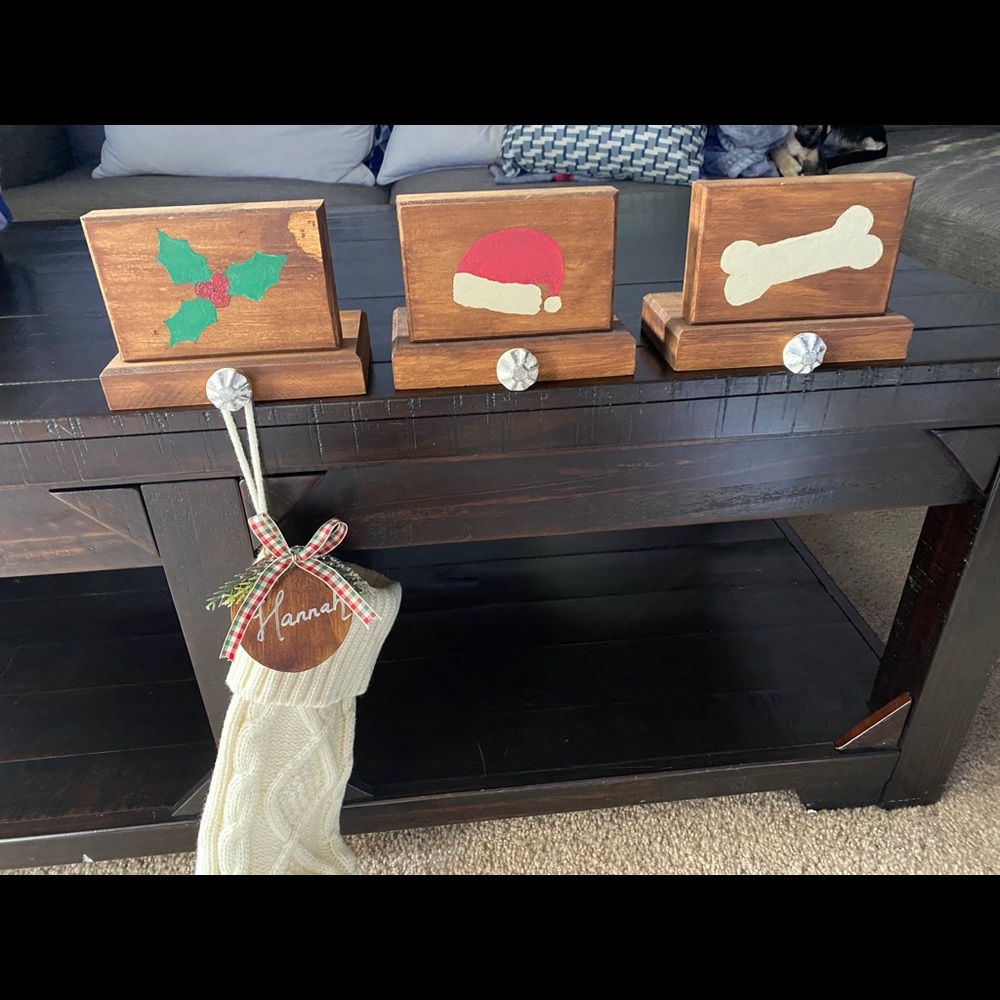 Handmade stocking holders